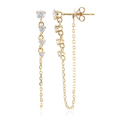 Orecchini in oro con Diamante I1 (H) (CIRARI)