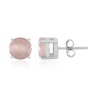 Orecchini in argento con Quarzo Rosa