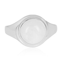 Anello in argento con Pietra di Luna Arcobaleno