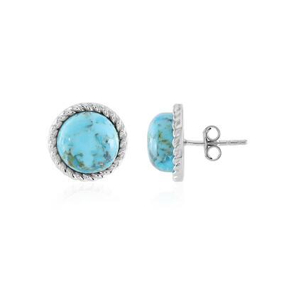 Orecchini in argento con Turchese Kingman Mohave Blu (Faszination Türkis)