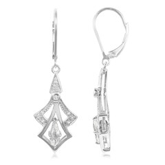 Orecchini in argento con Goshenite
