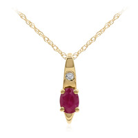 Collana in oro con Rubino Mozambico AAA