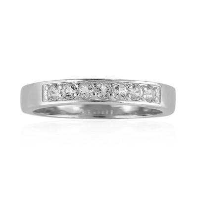 Anello in argento con Topazio Bianco