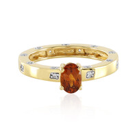 Anello in argento con Citrino Brandy