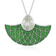 Collana in argento con Ametista Verde (Adela Silber)