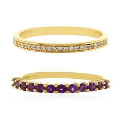 Set anelli in argento con Ametista e Zircone
