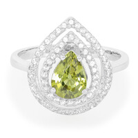 Anello in argento con Crisoberillo Brasiliano