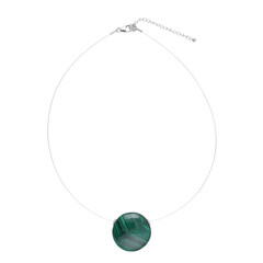 Collana in argento con Malachite