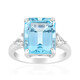 Anello in argento con Topazio Blu Cielo