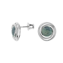 Orecchini in argento con Fuchsite