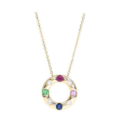 Collana in oro con Rubino Mozambico AAA (CIRARI)