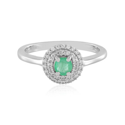 Anello in argento con Smeraldo Colombiano