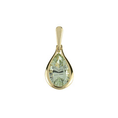 Ciondolo in oro con Ametista Verde