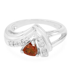 Anello in argento con Granato Essonite