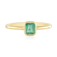 Anello in argento con Smeraldo Russo (Adela Silber)