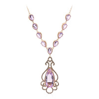 Collana in argento con Ametista Boliviana