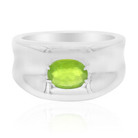Anello in argento con Opale Verde Brasiliano