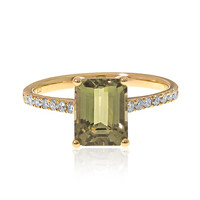 Anello in oro con Tanzanite (non riscaldata)
