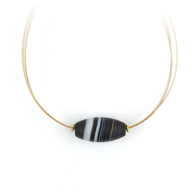 Collana in argento con Agata
