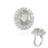 Anello in argento con Ametista Verde