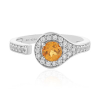 Anello in argento con Granato Mandarino
