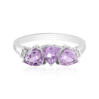 Anello in argento con Ametista Rose de France