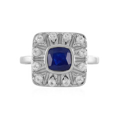 Anello in argento con Zaffiro Blu del Madagascar