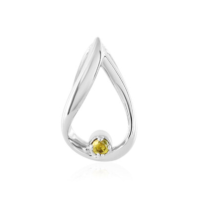 Ciondolo in argento con Diamante Giallo I3