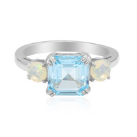 Anello in argento con Topazio Blu Cielo