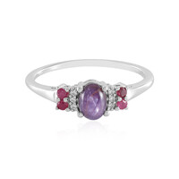 Anello in argento con Rubino Stellato