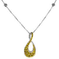 Collana in oro con Diamante Arancione SI2 (CIRARI)