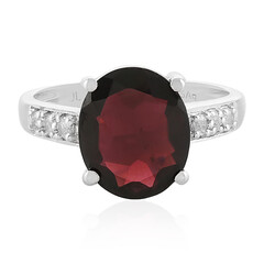 Anello in argento con Granato d’India