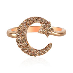 Anello in oro con Diamante Rose de France SI1 di Argyle