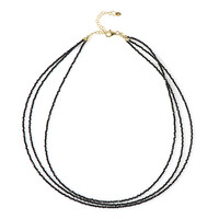 Collana in argento con Spinello Nero