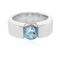 Anello in argento con Topazio Blu Cielo