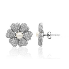 Orecchini in argento con Perla di Acqua Dolce