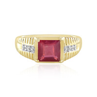 Anello in argento con Rubino del Madagascar