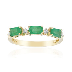 Anello in oro con Smeraldo Zambia AAA (CIRARI)