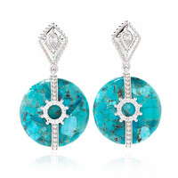 Orecchini in argento con Turchese (Dallas Prince Designs)