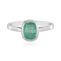 Anello in argento con Smeraldo Russo (Adela Silber)