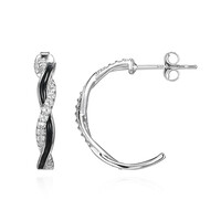 Orecchini in argento con Topazio Bianco (Adela Silber)