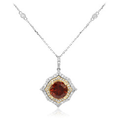 Collana in oro con Zircone Cognac (CIRARI)