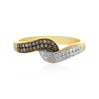 Anello in argento con Diamante Cioccolato I4