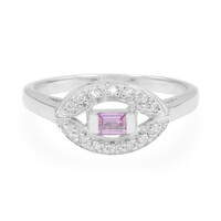 Anello in argento con Zaffiro Rosa