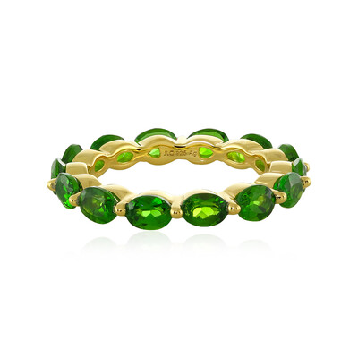 Anello in argento con Diopside Russo