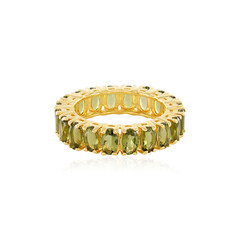 Anello in argento con Moldavite