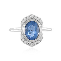 Anello in argento con Fluorite Cangiante