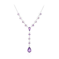 Collana in argento con Ametista Zambiana