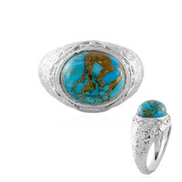 Anello in argento con Turchese Kingman Mohave Blu