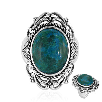 Anello in argento con Crisocolla (Art of Nature)
